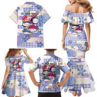 Personalized Japanese Kawaii Sushi Family Matching Mermaid Dress and Hawaiian Shirt Blue Wagara Palaka This Is How I Roll LT9 - Polynesian Pride