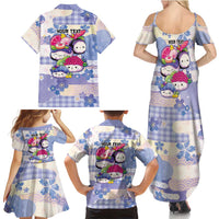Personalized Japanese Kawaii Sushi Family Matching Summer Maxi Dress and Hawaiian Shirt Blue Wagara Palaka This Is How I Roll LT9 - Polynesian Pride