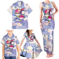 Personalized Japanese Kawaii Sushi Family Matching Tank Maxi Dress and Hawaiian Shirt Blue Wagara Palaka This Is How I Roll LT9 - Polynesian Pride