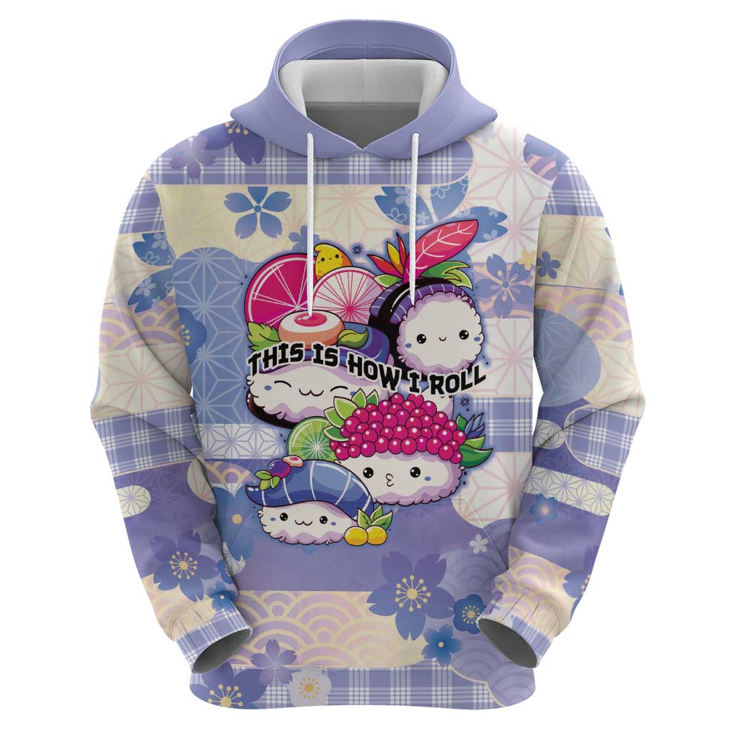 Personalized Japanese Kawaii Sushi Hoodie Blue Wagara Palaka This Is How I Roll