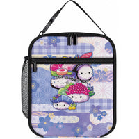 Japanese Kawaii Sushi Lunch Bag Blue Wagara Palaka This Is How I Roll LT9 10.2 × 8.3 × 4.3 inch Blue - Polynesian Pride