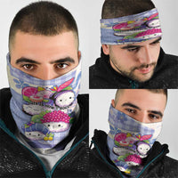 Japanese Kawaii Sushi Neck Gaiter Blue Wagara Palaka This Is How I Roll