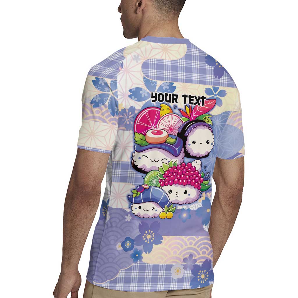 Personalized Japanese Kawaii Sushi Rugby Jersey Blue Wagara Palaka This Is How I Roll