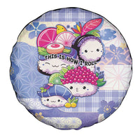 Japanese Kawaii Sushi Spare Tire Cover Blue Wagara Palaka This Is How I Roll