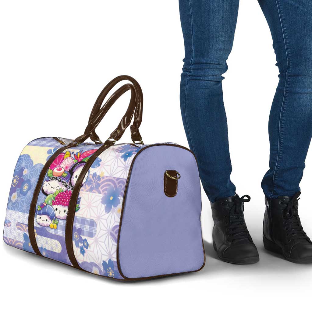 Japanese Kawaii Sushi Travel Bag Blue Wagara Palaka This Is How I Roll
