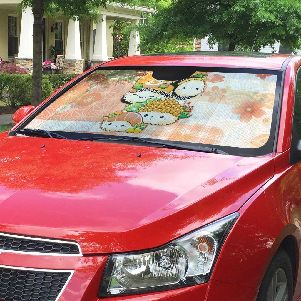 Japanese Kawaii Sushi Auto Sun Shade Peach Wagara Palaka This Is How I Roll