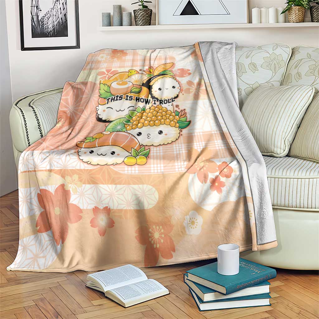 Japanese Kawaii Sushi Blanket Peach Wagara Palaka This Is How I Roll