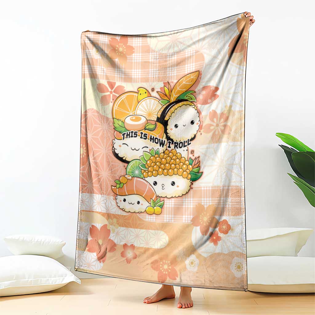 Japanese Kawaii Sushi Blanket Peach Wagara Palaka This Is How I Roll