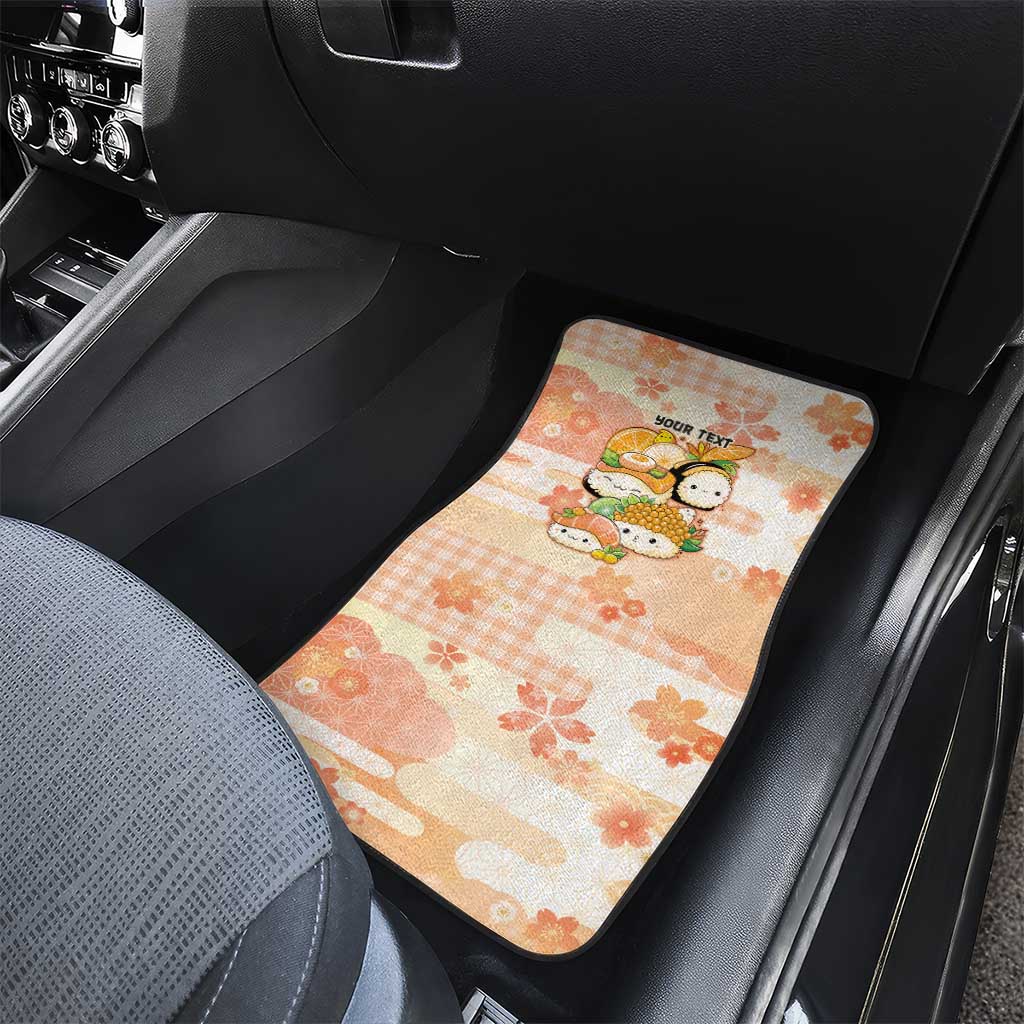 Personalized Japanese Kawaii Sushi Car Mats Peach Wagara Palaka This Is How I Roll