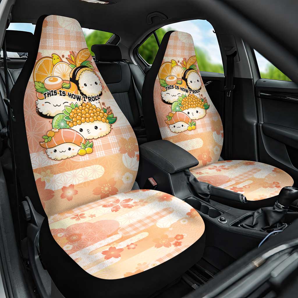 Japanese Kawaii Sushi Car Seat Cover Peach Wagara Palaka This Is How I Roll