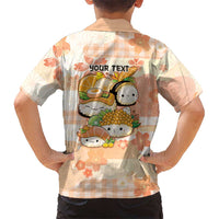 Personalized Japanese Kawaii Sushi Family Matching Mermaid Dress and Hawaiian Shirt Peach Wagara Palaka This Is How I Roll LT9 - Polynesian Pride