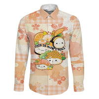 Personalized Japanese Kawaii Sushi Family Matching Puletasi and Hawaiian Shirt Peach Wagara Palaka This Is How I Roll