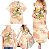 Personalized Japanese Kawaii Sushi Family Matching Summer Maxi Dress and Hawaiian Shirt Peach Wagara Palaka This Is How I Roll LT9 - Polynesian Pride