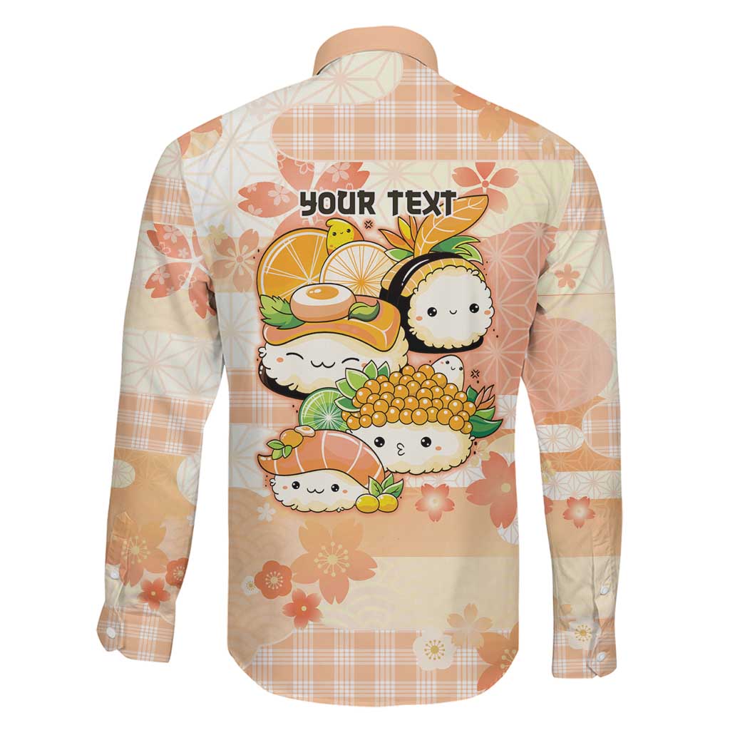 Personalized Japanese Kawaii Sushi Family Matching Summer Maxi Dress and Hawaiian Shirt Peach Wagara Palaka This Is How I Roll LT9 - Polynesian Pride
