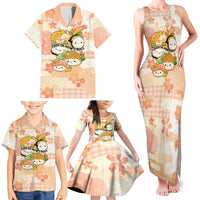 Personalized Japanese Kawaii Sushi Family Matching Tank Maxi Dress and Hawaiian Shirt Peach Wagara Palaka This Is How I Roll LT9 - Polynesian Pride