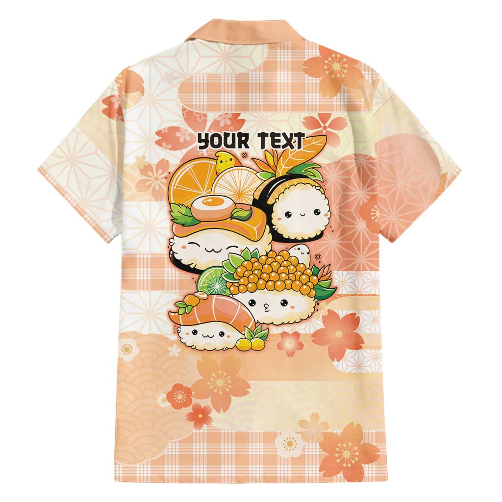 Personalized Japanese Kawaii Sushi Family Matching Tank Maxi Dress and Hawaiian Shirt Peach Wagara Palaka This Is How I Roll LT9 - Polynesian Pride