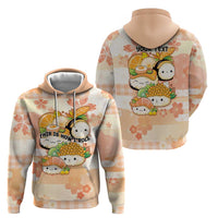 Personalized Japanese Kawaii Sushi Hoodie Peach Wagara Palaka This Is How I Roll LT9 - Polynesian Pride