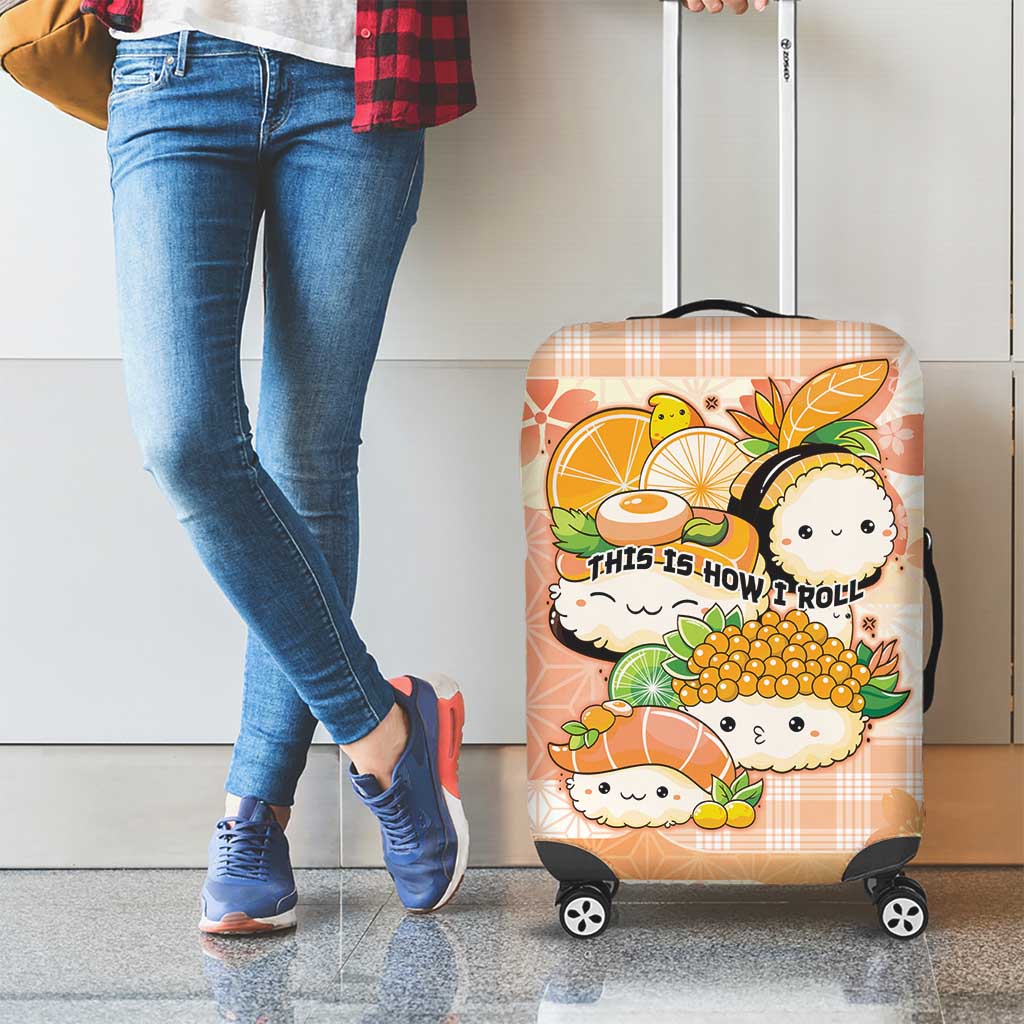 Japanese Kawaii Sushi Luggage Cover Peach Wagara Palaka This Is How I Roll