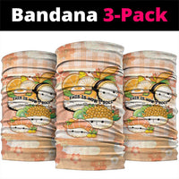 Japanese Kawaii Sushi Neck Gaiter Peach Wagara Palaka This Is How I Roll