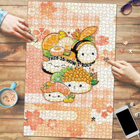 Japanese Kawaii Sushi Puzzle Peach Wagara Palaka This Is How I Roll