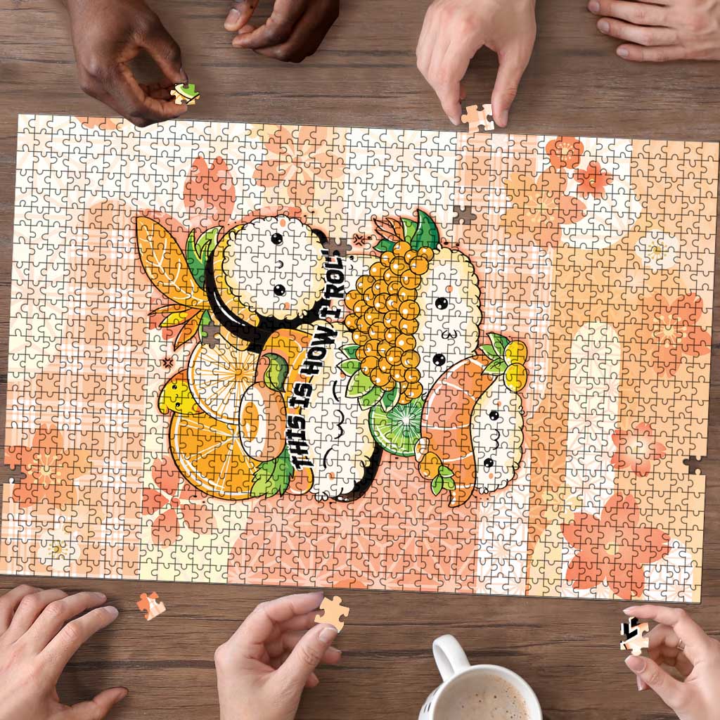 Japanese Kawaii Sushi Puzzle Peach Wagara Palaka This Is How I Roll