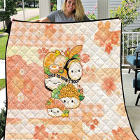 Japanese Kawaii Sushi Quilt Peach Wagara Palaka This Is How I Roll