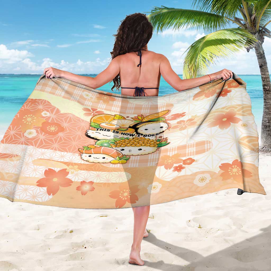 Japanese Kawaii Sushi Sarong Peach Wagara Palaka This Is How I Roll