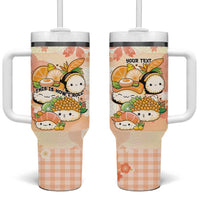 Personalized Japanese Kawaii Sushi Tumbler With Handle Peach Wagara Palaka This Is How I Roll