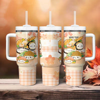 Personalized Japanese Kawaii Sushi Tumbler With Handle Peach Wagara Palaka This Is How I Roll