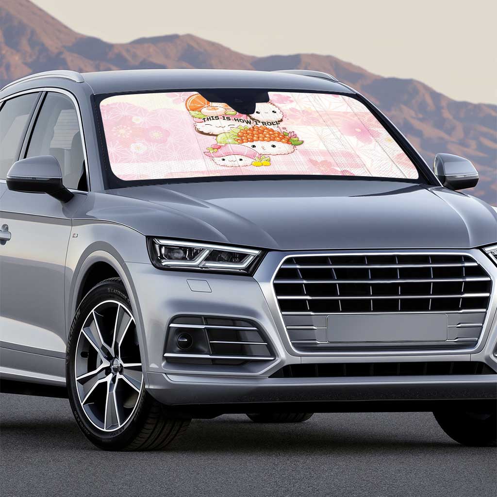 Japanese Kawaii Sushi Auto Sun Shade Pink Wagara Palaka This Is How I Roll