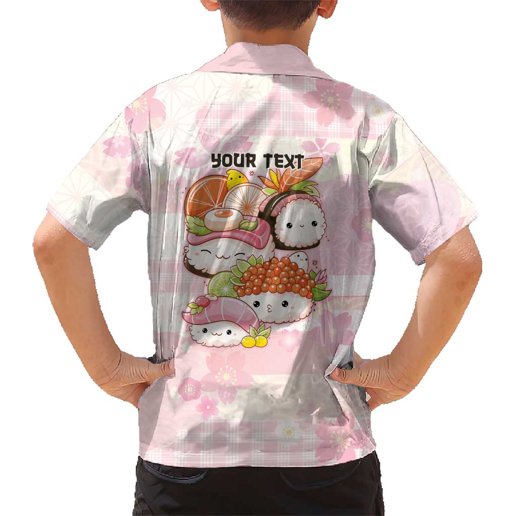 Personalized Japanese Kawaii Sushi Family Matching Mermaid Dress and Hawaiian Shirt Pink Wagara Palaka This Is How I Roll LT9 - Polynesian Pride