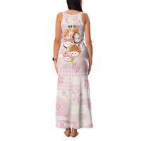 Personalized Japanese Kawaii Sushi Family Matching Tank Maxi Dress and Hawaiian Shirt Pink Wagara Palaka This Is How I Roll LT9 - Polynesian Pride