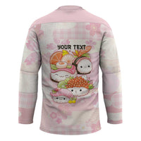 Personalized Japanese Kawaii Sushi Hockey Jersey Pink Wagara Palaka This Is How I Roll