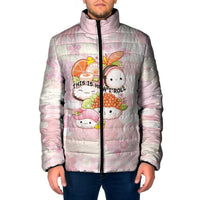 Personalized Japanese Kawaii Sushi Padded Jacket Pink Wagara Palaka This Is How I Roll