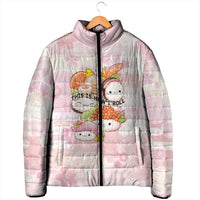 Personalized Japanese Kawaii Sushi Padded Jacket Pink Wagara Palaka This Is How I Roll