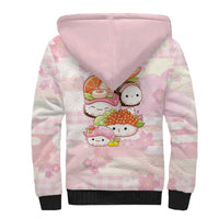 Personalized Japanese Kawaii Sushi Sherpa Hoodie Pink Wagara Palaka This Is How I Roll