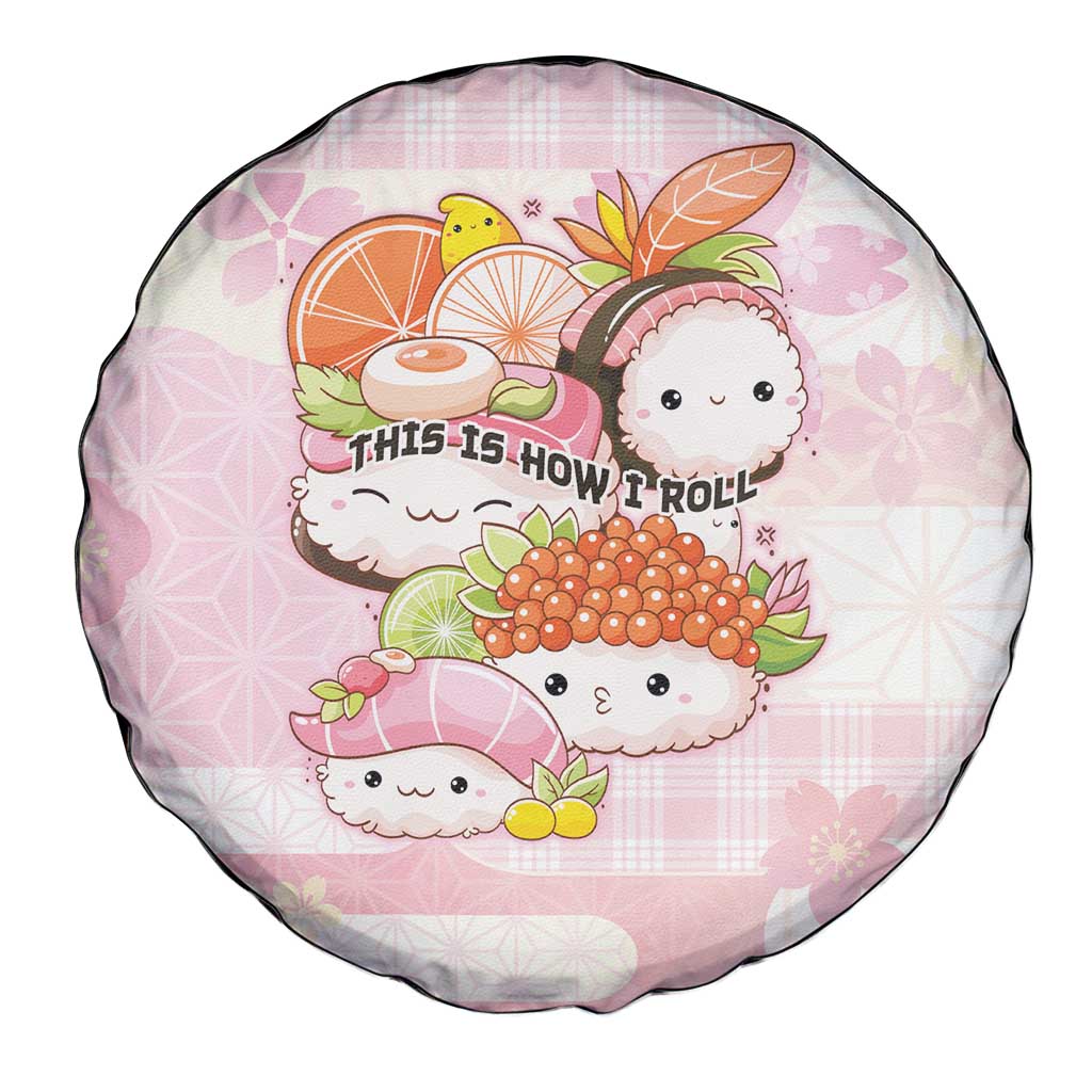 Japanese Kawaii Sushi Spare Tire Cover Pink Wagara Palaka This Is How I Roll