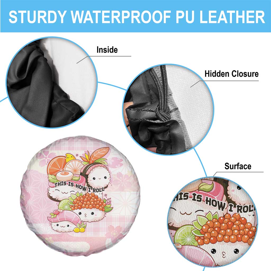 Japanese Kawaii Sushi Spare Tire Cover Pink Wagara Palaka This Is How I Roll