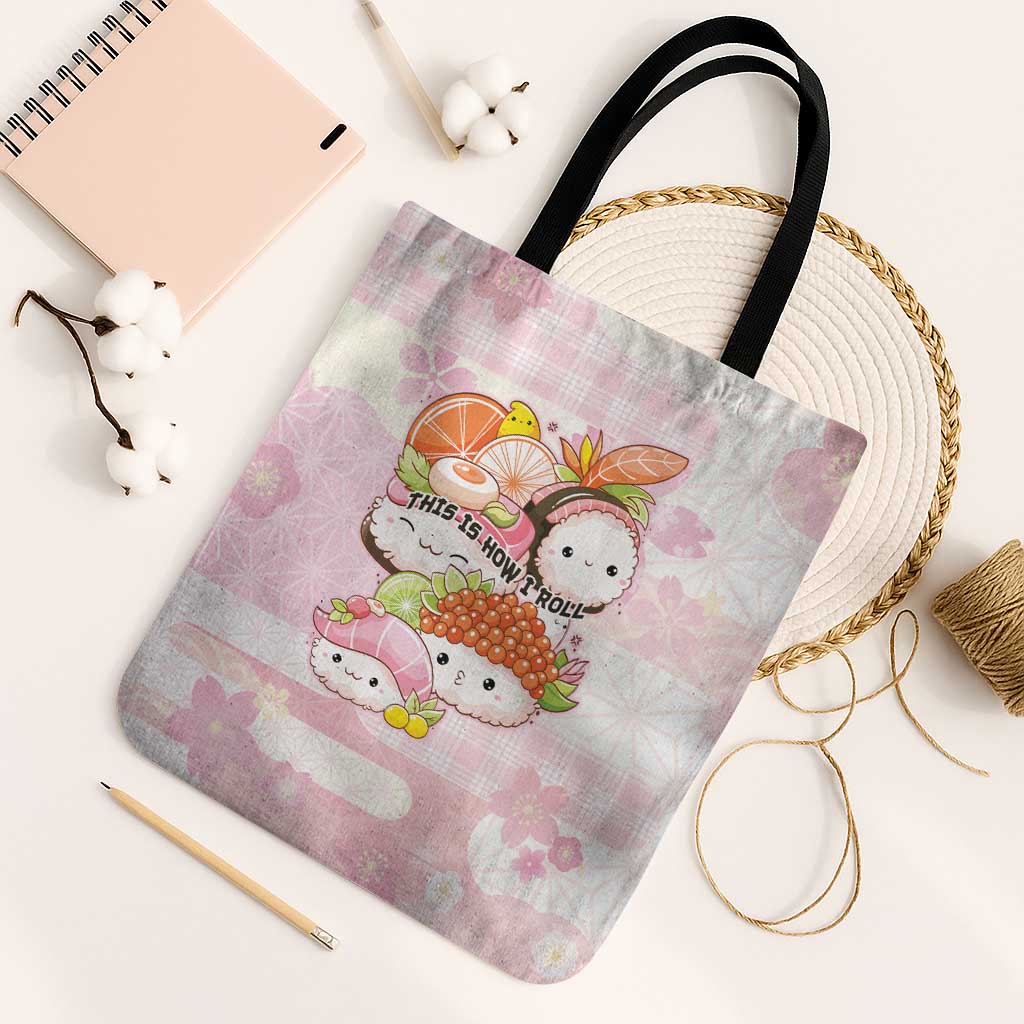 Japanese Kawaii Sushi Tote Bag Pink Wagara Palaka This Is How I Roll