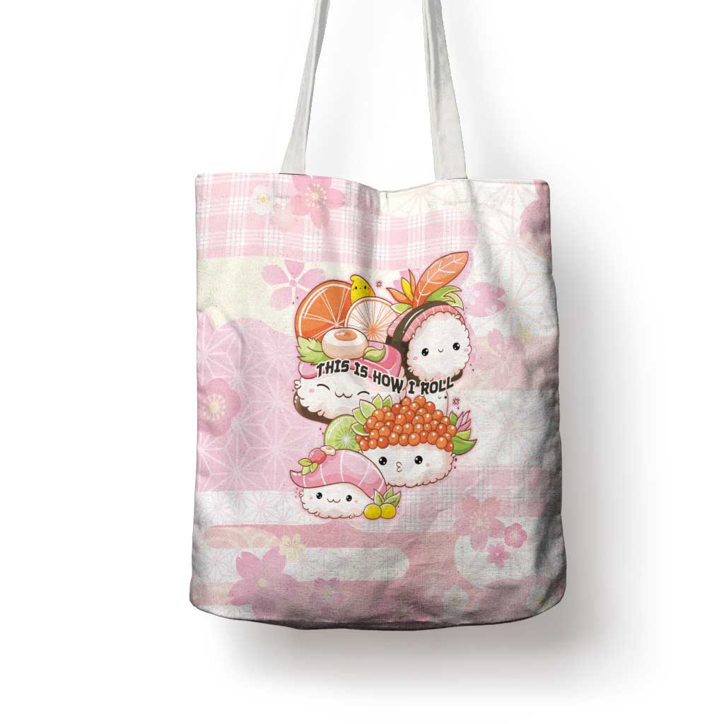 Japanese Kawaii Sushi Tote Bag Pink Wagara Palaka This Is How I Roll