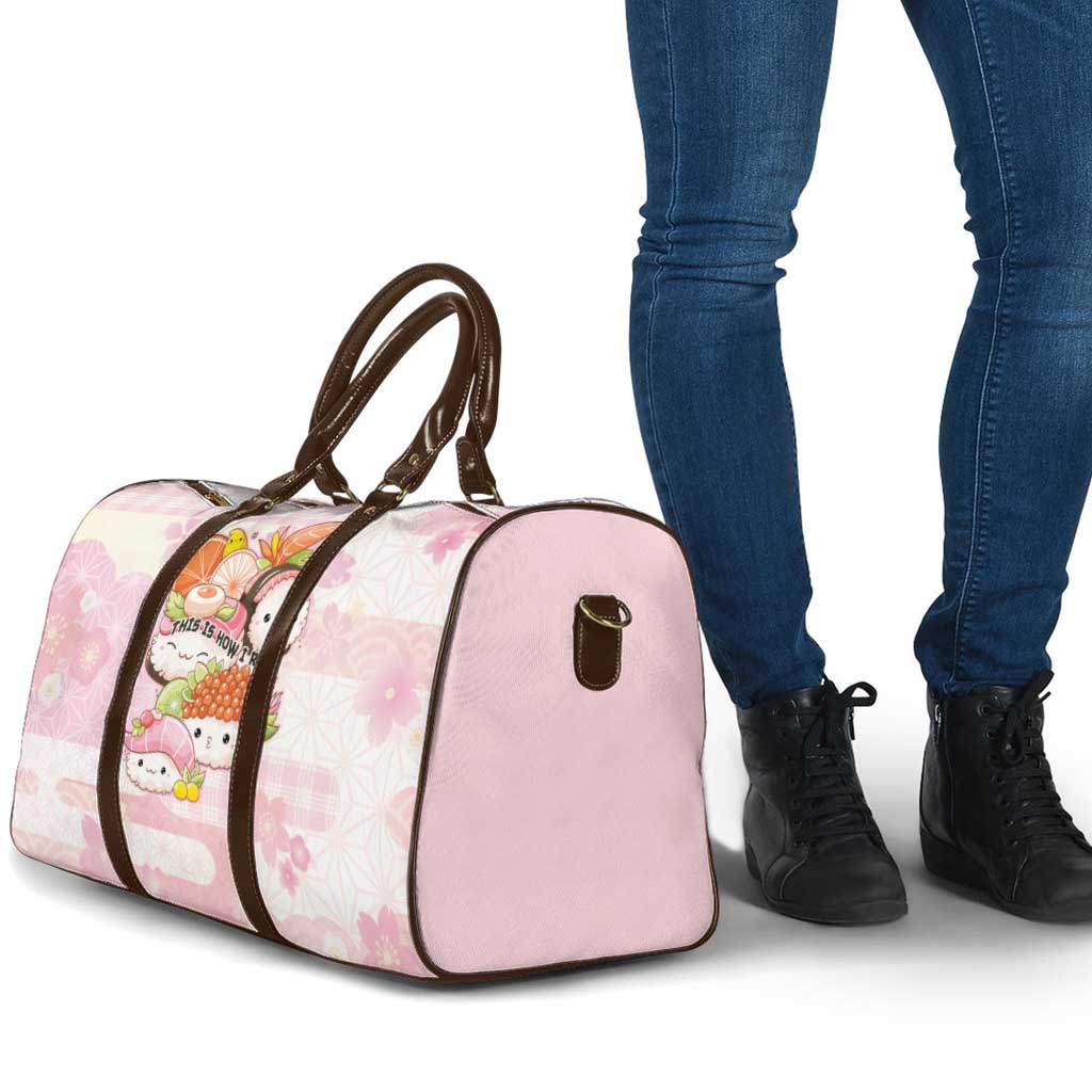 Japanese Kawaii Sushi Travel Bag Pink Wagara Palaka This Is How I Roll