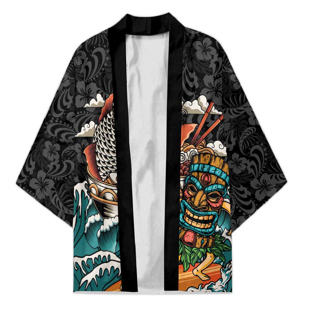 Personalized Japanese Koi Fish Ramen Kimono Tiki Surfing Wagara Hibiscus Pattern
