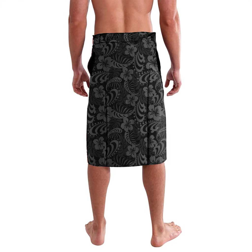 Personalized Japanese Koi Fish Ramen Lavalava Tiki Surfing Wagara Hibiscus Pattern