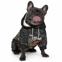 Personalized Japanese Koi Fish Ramen Pet Hoodie Tiki Surfing Wagara Hibiscus Pattern LT9 - Polynesian Pride