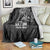 Black Guam Latte Stone Tribal Tattoo Blanket Hafa Adai Six 7 One
