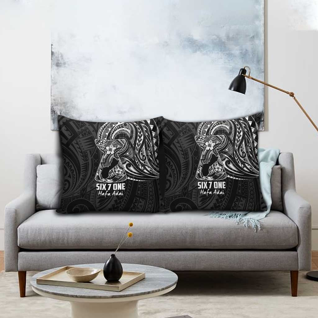 Black Guam Latte Stone Tribal Tattoo Pillow Cover Hafa Adai Six 7 One LT9 - Polynesian Pride