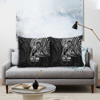 Black Guam Latte Stone Tribal Tattoo Pillow Cover Hafa Adai Six 7 One LT9 - Polynesian Pride