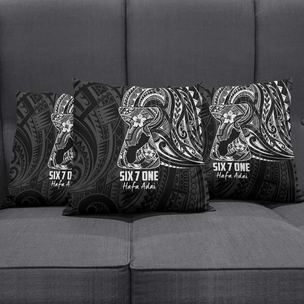 Black Guam Latte Stone Tribal Tattoo Pillow Cover Hafa Adai Six 7 One LT9 - Polynesian Pride