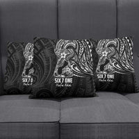 Black Guam Latte Stone Tribal Tattoo Pillow Cover Hafa Adai Six 7 One LT9 - Polynesian Pride