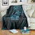 Blue Guam Latte Stone Tribal Tattoo Blanket Hafa Adai Six 7 One